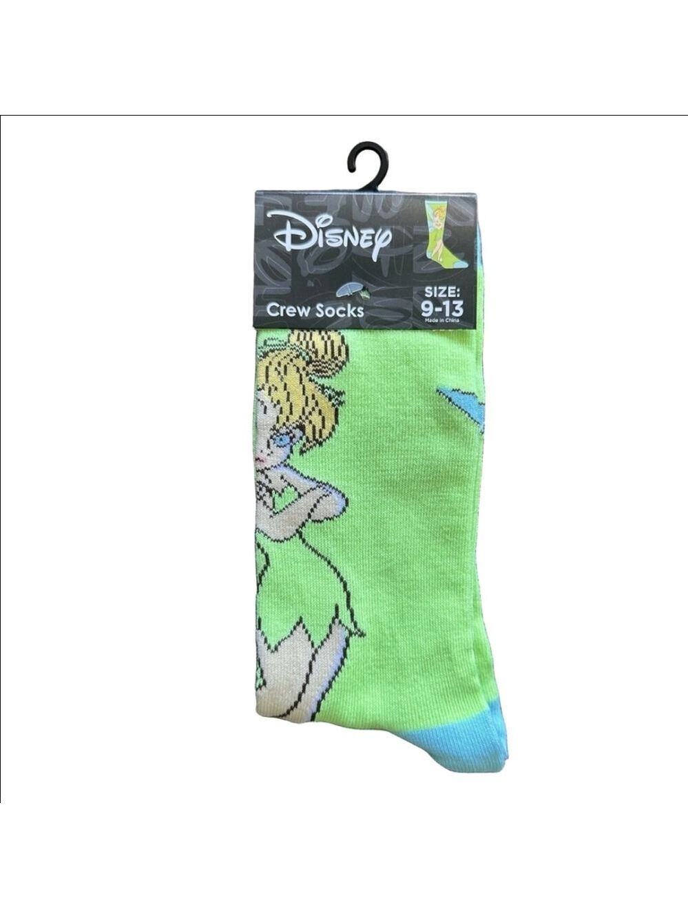 4/$25  Disney Green Tinker Bell Socks